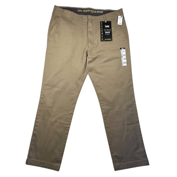Lee Other - Lee Extreme Motion Straight Khaki Pants 38x29 Stretch Comfort Business Casual